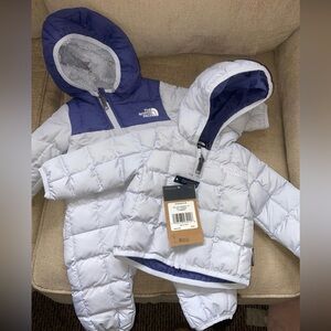 Baby north face jacket and snow suit
